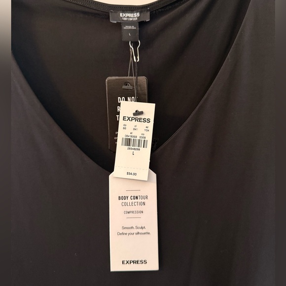 Express Body Contour Compression Bodysuit – Black, Size Large, NWT - Picture 2 of 7